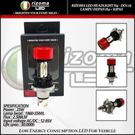 H4 Rizoma Headlight DD116 H4 Headlight 25watt Fan 2 Sides 4 LEDs Plus H4 Led Bulb Fan Vixion Etc.