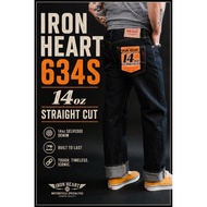 Iron heart 634s 14oz denim jeans selvage japan straight cut 14oz IH634s
