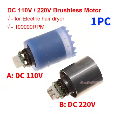 DC 110V 220V 100000RPM Ultra-high Speed BLDC Brushless Motor Duct Fan 3-phase Aluminum Alloy Impelle