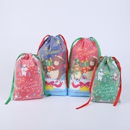 Christmas Gift Bag Candy Biscuit Bag Decoration Christmas Party Gift Drawstring Bundle Pocket