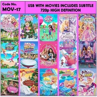 Usb With Movies Animation Barbie Includes Subtitle Mov-17 735
