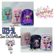 CHILDREN'S BACKPACK 1723-2L / SCHOOL BACKPACK / LOL BACKPACK / BLING-BLING BACKPACK / IMPORTED BACKP
