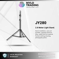 Heavy Duty JY280 2.8M & LB-03 Light Stand Max Load to 5KG Video Studio Light Stand ( 2.8M / 9ft )
