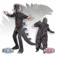 Halloween Costume Godzilla costume Cosplay Godzilla Stage Jumpsuit Doll Costume School Children's Da