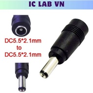 [3 Pieces]- DC Jack 5.5X2.1 male to female Ic Lab VN