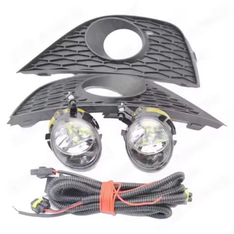 LED Car Light For Seat Ibiza 2009 2010 2011 2012 Front LED Fog Light Fog Lamp Wire Fog Light Grille