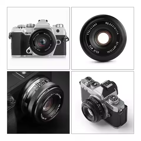 TTArtisan 25mm F2 APS-C MF Portrait Photography Camera Lens for Sony A6000 A7RIII A7S Fuji XT30 XT-1