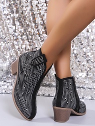 New store openingWomens Ankle Boots with High Heel 2025 High Quality Autumn Zipper Shoes Women Thick