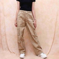 Patgang Cargo Pants / Women's Cargo Pants / Pocket Pants / Drawstring Cargo Pants