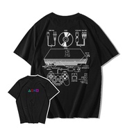 TOMBOL PS2 Game Stick Button T-Shirt