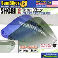 Shoei 2 Tone Visor CJ1 / AX3 / V10 / JF2 J Stream Jack / JF3 J Force /TSR Original & Copy Helmet all