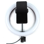 TaffSTUDIO Lampu Halo Ring Light LED Kamera 12W 8 Inch with Smartphone Holder - RL-21 - White Cincin