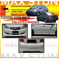 TOYOTA VIOS NCP42 VIOS 2006-2007 TR-D FULLSET BODYKIT TRD BUMPER SKIRT LIP FRONT SKIRT SIDE SKIRT RE