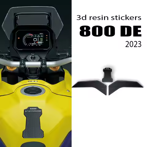 For SUZUKI V-STROM 800DE 2023 Motorcycle Accessories Tank Pad Protector 3D Epoxy Resin Sticker Kit v