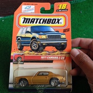 Matchbox mbx 1971 Camaro Z-28 71 Chevy Chevrolet yellow yellow gold muscle classic