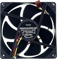 by Sunon EE92251S3-D020-C99 PVA092G12M Rear Case Computer Cooling Fan for Dell Vostro 200 400 430 460 470 Mini Tower RKC55 X755M XPS 8300 8500 8700 DC12V 3-Pin 92x92x25mm