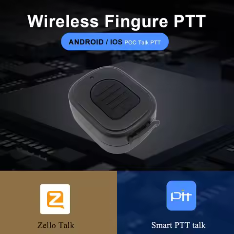 Wireless PTT Controller Z04 Hands-Free Walkie Talkie Button for Android iOS Mobile Phone Push to Tal