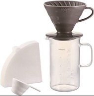 Hario V60 02 灰色版 連 量杯式下壺套裝 (600ml)