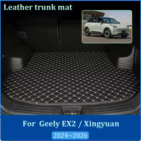 For Geely EX2 Xingyuan E22H 2024 2025 2026 Leather Cargo Area Mats Trunk Anti Dirty Easy Clean Liner