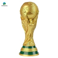 2022  Soccer Ball, 2022 Qatar  Trophy Full Gold Plated Resin  Cup Model Souvenir 9cm