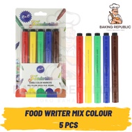 Edible FOOD WRITER MIX Color | 1set 5pcs