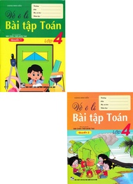 Combo Vở Ô Li Bài Tập Toán Lớp 4 - Quyển 1 + 2 (Biên Soạn Theo Chương Trình SGK Chân Trời Sáng Tạo)