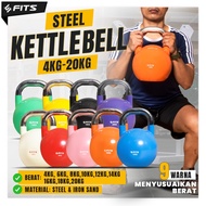 Fits Steel Kettle Bell 12kg Weight Lifting Barbell Dumbell Kettle