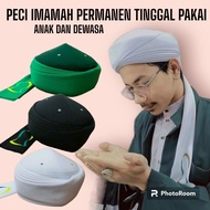 Permanent Imamah Cap Permanent Imamah White Turban Permanent Imamah Turban for Adults Permanent Imam