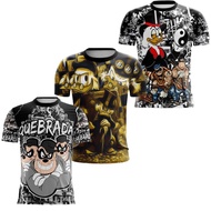 kit 3 broken favela shirt Qb 22 uncle patinhas brothers machine gun assorted colors.