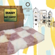 DWORLD Local Fluffy Shaggy Carpet Rug Bedroom Mat Living Room Carpet