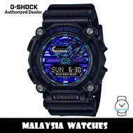 (OFFICIAL WARRANTY) Casio G-Shock GA-900VB-1A Virtual Blue Analog Digital Black Resin Watch GA900VB 