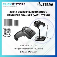 ZEBRA DS2208 1D/ 2D Barcode QR Code Handheld Scanner - with Stand | DS2208-SR7U2100SGW