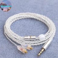 Alittlesearch HiFi Earphone Upgrade Cable MMCX 3.5mm 1.2m Silver Plated Cable For IE200/IE300/IE600/