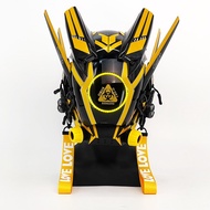 NEW CyberPunk Mask Biochemical Yellow LED (2 Free Wings) Festival Cosplay Stage Property SCI-FI Hall