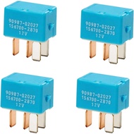 4 PCS Car 4-Pins AC Relay 90987-02027 Multiple Use Relay 90080-87026 90987-02028 for Toyota Horn Rel