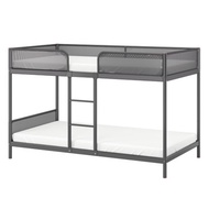 💥ORIGINAL IKEA💥TUFFING Bunk bed frame, dark grey, 90x200 cm