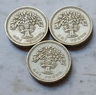 英國1992年1英鎊硬幣共3枚 (品相實物如圖)