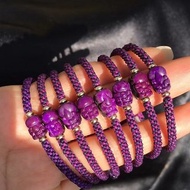 南非寶石舒俱來 貔貅手繩 老料 皇家紫 抗癌 舒俱來貔貅手手繩
