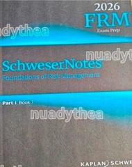 包順豐 2026 FRM Kaplan  (Part 1 / 2 ) Schweser Notes