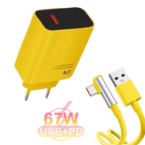 67W USB Super Fast Charger Power Adapter For Xiaomi Mi 12 11 6A USB Type C Cable For POCO X5 X4 Pro