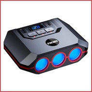 USB C Charger For Car 3 Socket Car USB Adapter 120W Car Charger Splitter Car USB Charger With Digita