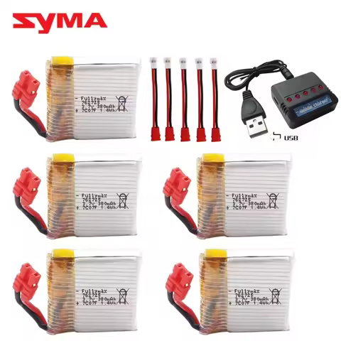 3.7 V 380mAh battery for SYMA X21 X21W x26 X26A Battery remote Control drone parts with X21 X21W cha