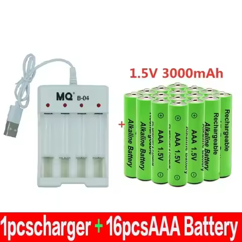 100% New AAA Battery 3000 MAh Rechargeable Battery AAA 1.5 V 3000 MAh Rechargeable New Alcalinas Dru