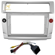 Car Radio Center Stereo Radio DVD GPS Plate Panel Frame Fascia Replacement for Citroen C-Quatre C4 2004-2009