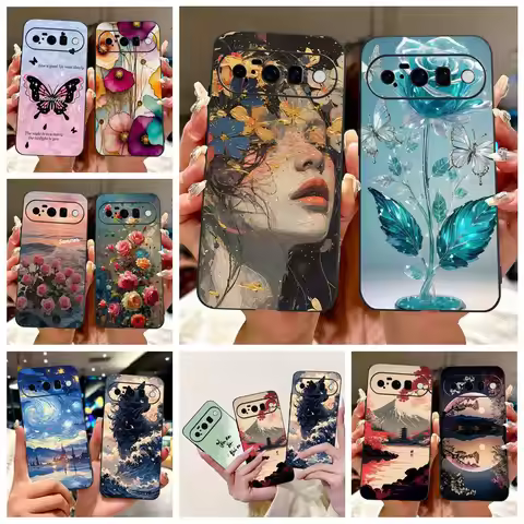 For Google Pixel 10 Pro XL Case Luxury Fashion Painted Cover Soft TPU Phone Case For Google Pixel 10