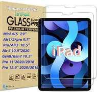 ฟิล์มกระจก iPad Air 4 2020 / Mini 4/5 7.9 /iPad Air1/2/Pro 9.7/iPad Pro 12.9 (2020/2018)/ iPad Pro 11 /Air3/Pro 10.5 Tempered Glass Clear Film Screen Protector Compatible With iPad ฟิล์มกระจกนิรภัย