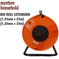 SJP 25M/50M Big Cable Reel Extension Socket Outlet With 1.25mm Cable