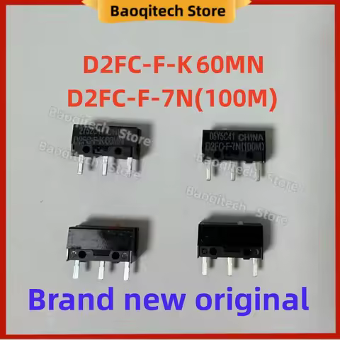 2pcs 10PCS Mouse Micro switch D2FC-F-K 60MN D2FC-F-7N(100M) suitable Logitech G304 305 G403 G502 G60