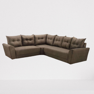 Percuma 7 Bantal Sofa Kain Coklat 7 Seater Sofa
