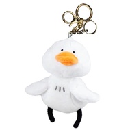 [Heureux La Joie] アヒル キーホルダー ふわふわ ぬいぐるみ ぶさかわ かわいい 定番 女の子 ペンダント プレゼント かばん